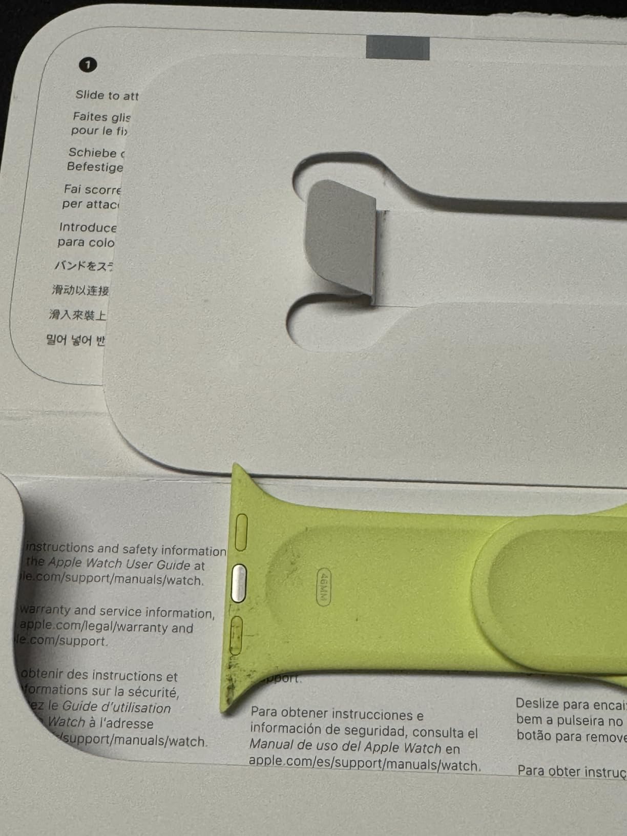 Apple Watch Sportarmband 46mm Armband Aquamarin M/L