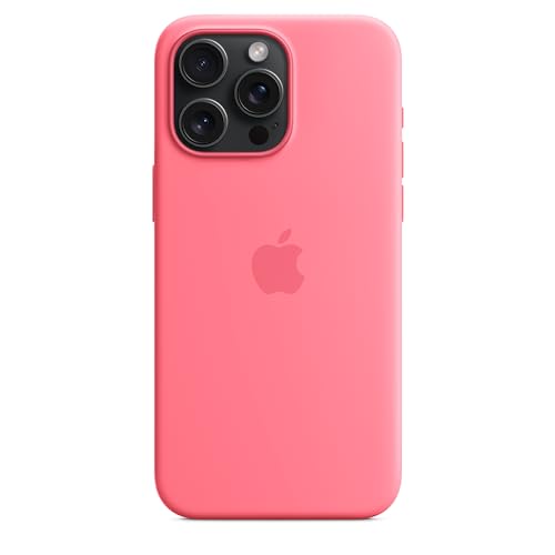 Apple iPhone 15 Pro Max Silikon Case Pink mit MagSafe