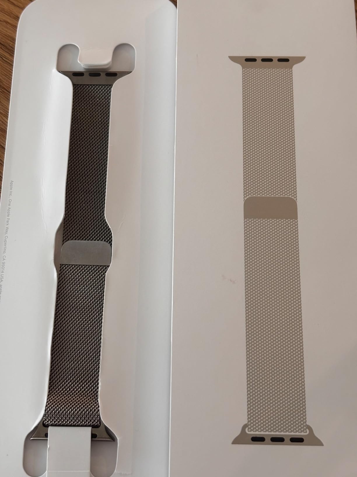 Apple Watch Milanaise Armband 40mm Natur Edelstahl