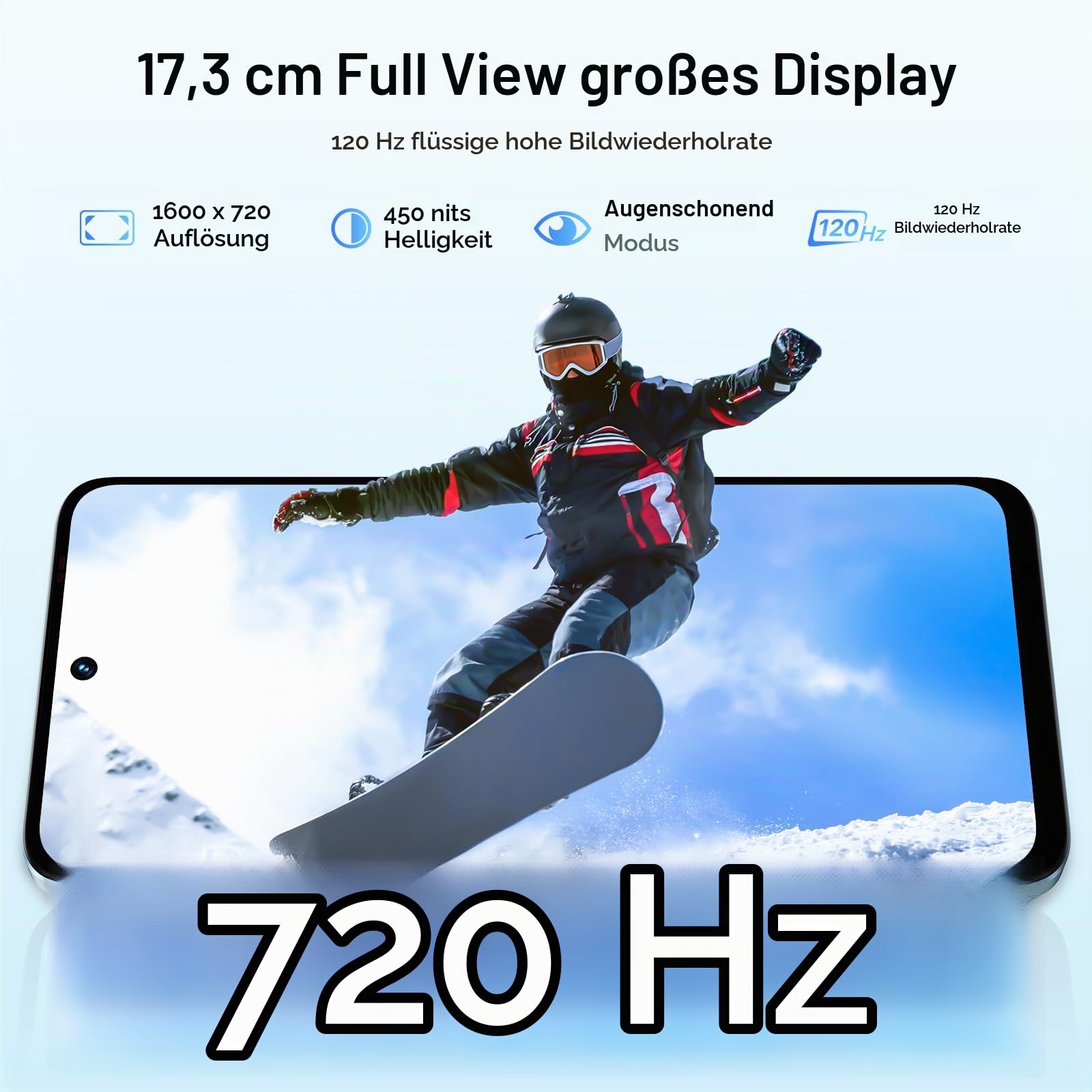 UMIDIGI Note 100A Smartphone 256GB 6,8 Zoll 120Hz