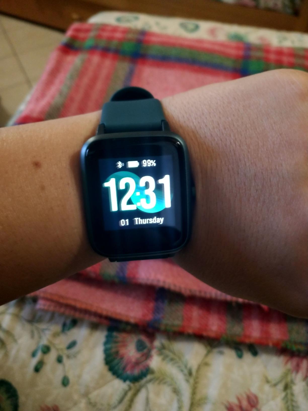 UMIDIGI Uwatch 5S Smartwatch Schwarz 1,7 Zoll 5ATM