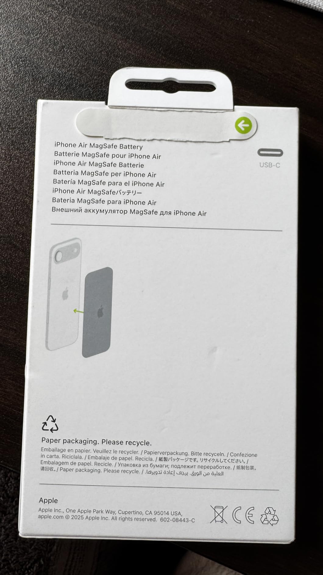 Apple iPhone Air MagSafe Batterie Zusatzakku 12W