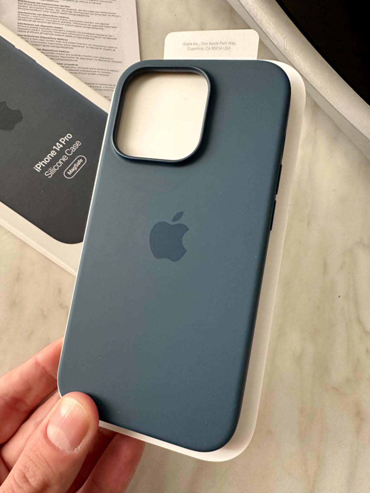 Apple iPhone 14 Pro Silikon Hülle Agavengrün MagSafe