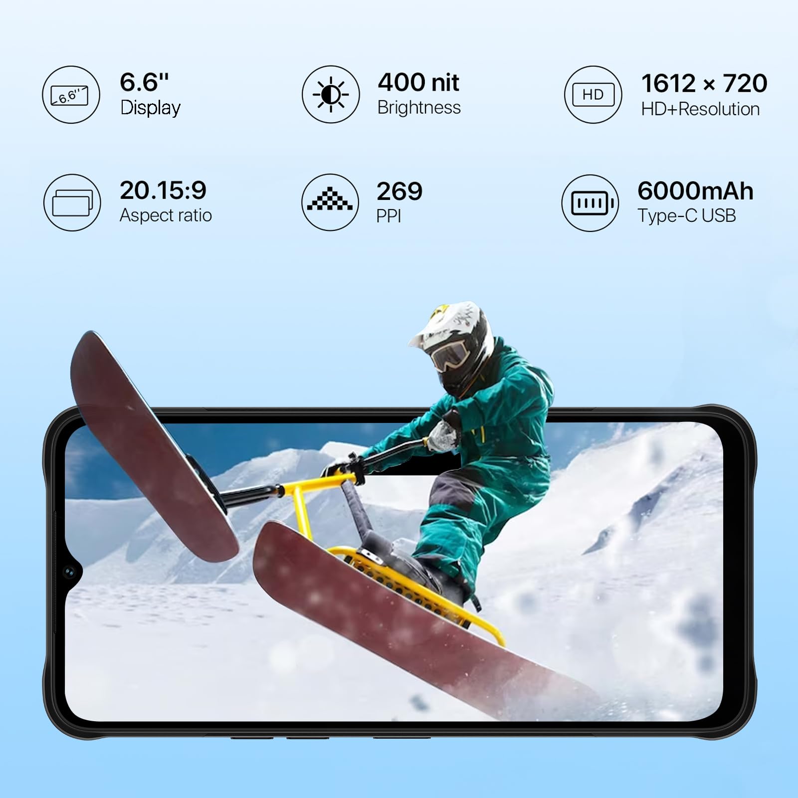 UMIDIGI G5 Mecha Outdoor Handy 128GB Grau IP68 6000mAh
