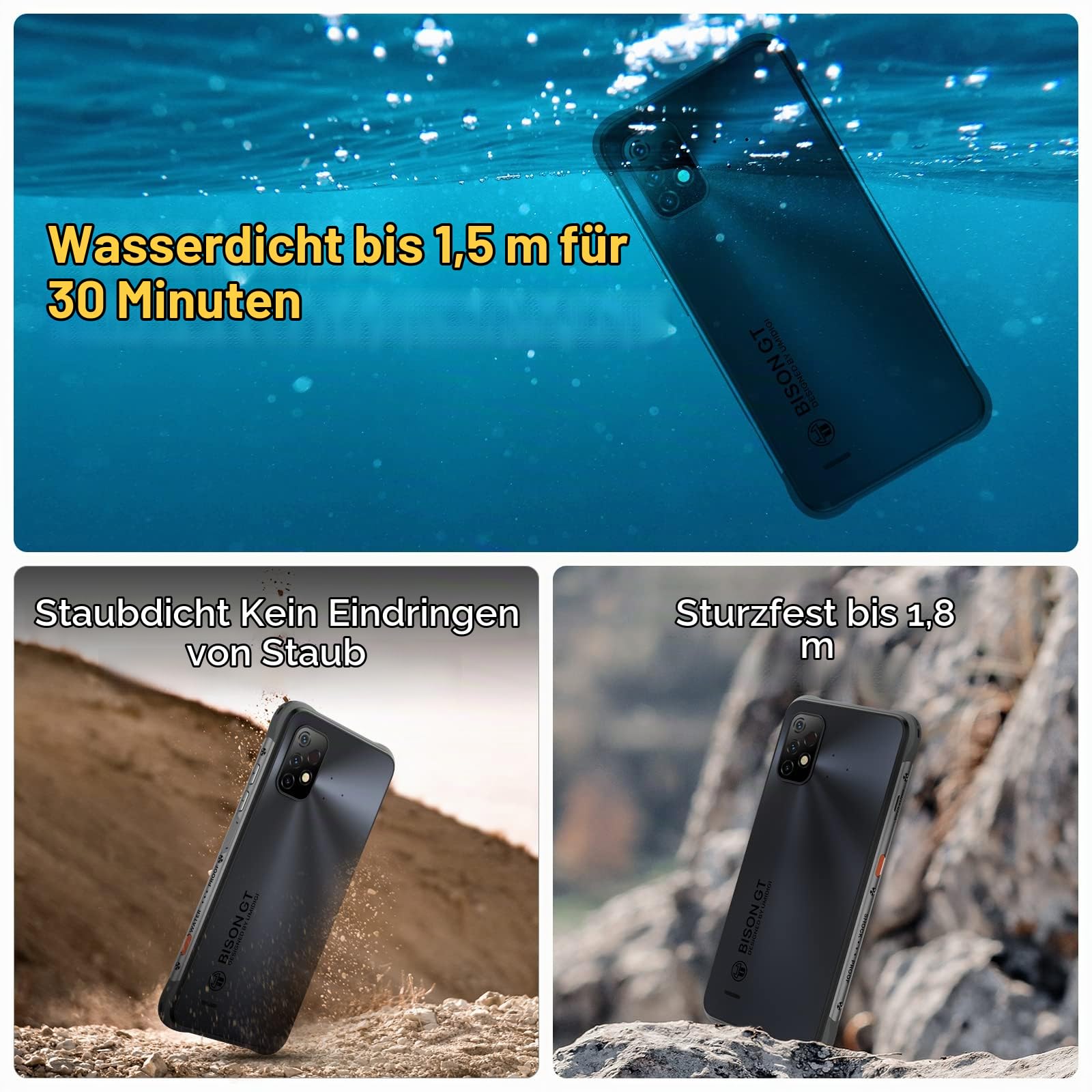 UMIDIGI Bison GT2 Outdoor Smartphone 8/128GB Handy
