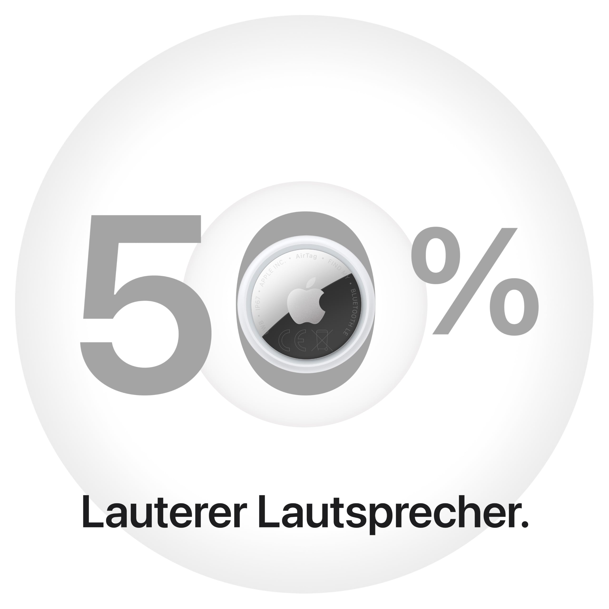 Apple AirTag 2. Generation Tracker 1er Pack mit Ton
