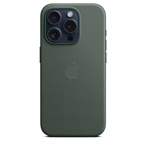 Apple iPhone 15 Pro Feingewebe Hülle Immergrün mit MagSafe