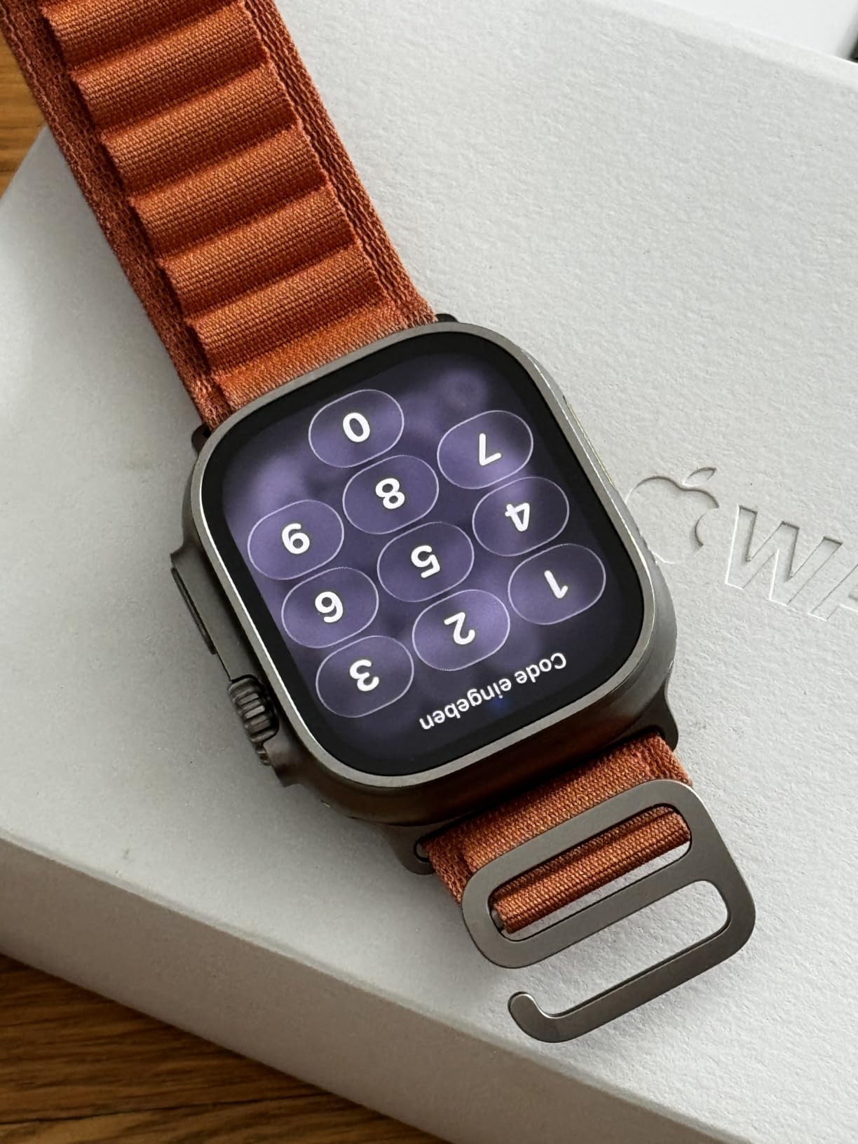 Apple Alpine Loop Armband 49 mm Schwarz M Textil