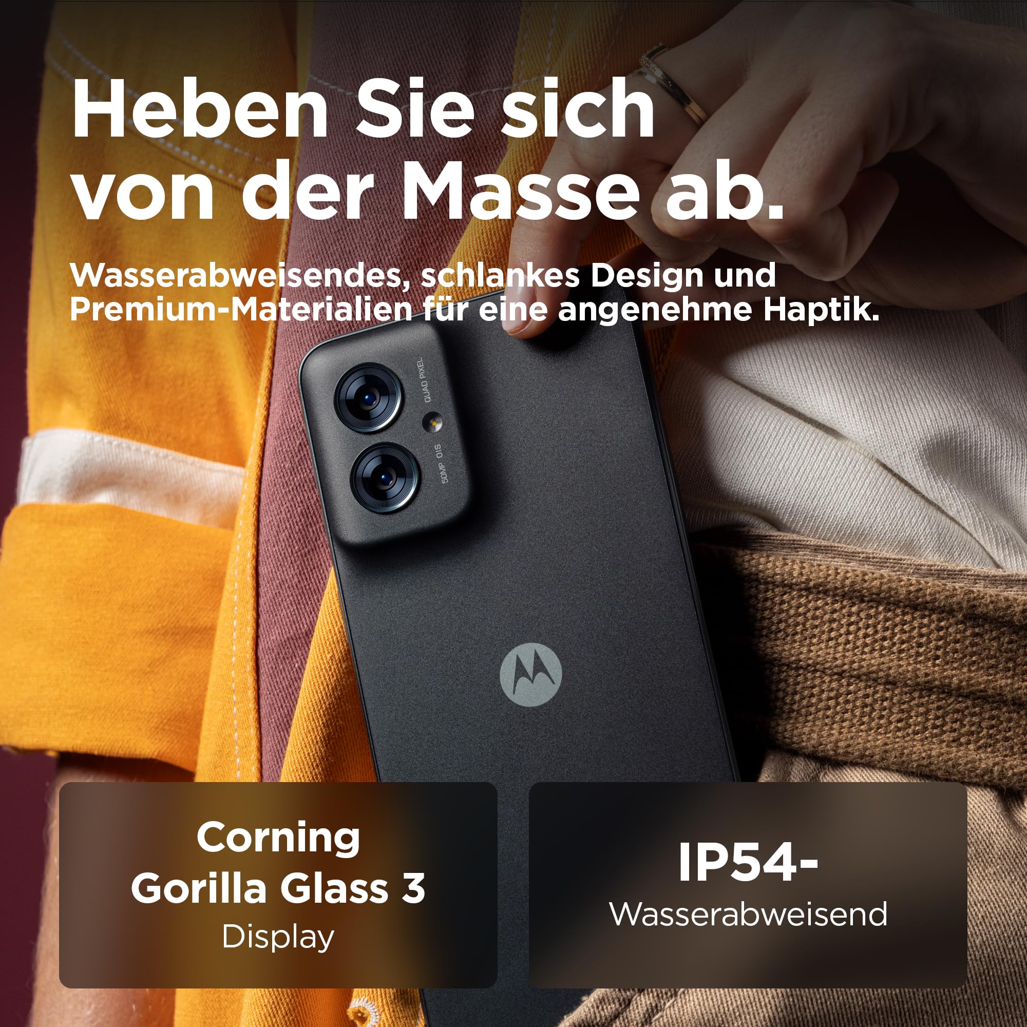 Motorola moto g55 5G Smartphone 8/256GB Grey 50-MP