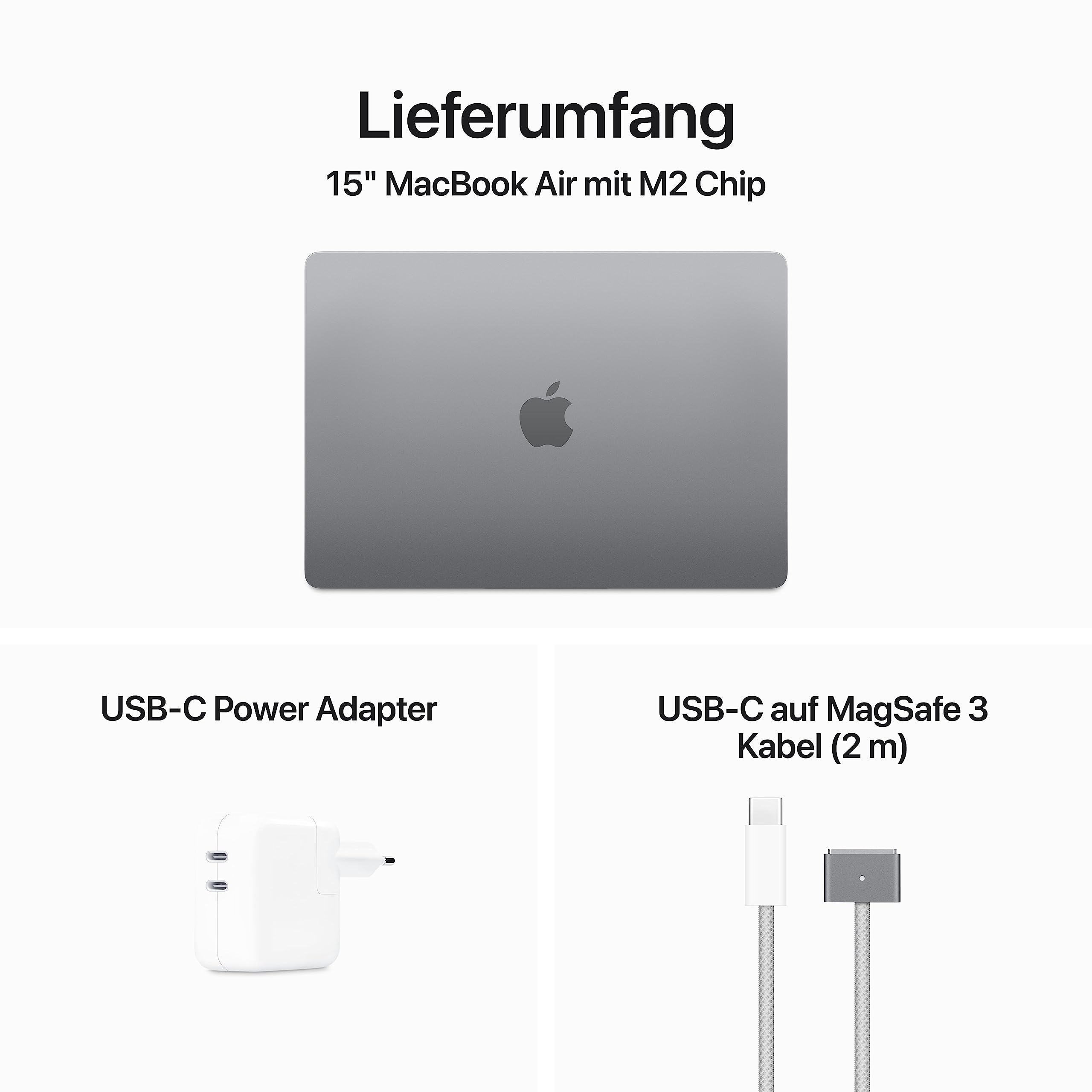 Apple MacBook Air M2 15,3" Laptop Space Grau 8GB 512GB