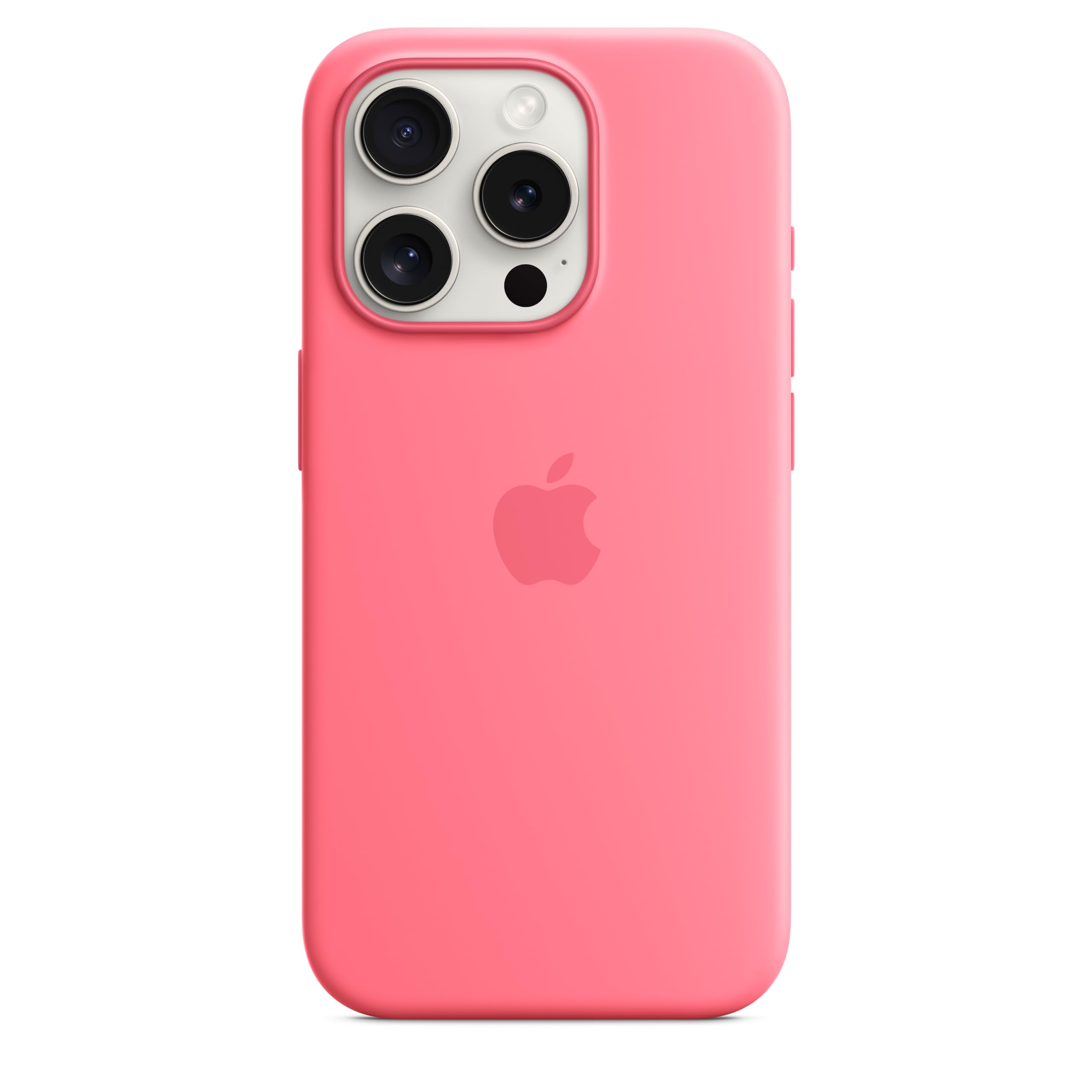 Apple iPhone 15 Pro Silikon Case MagSafe Pink Hülle