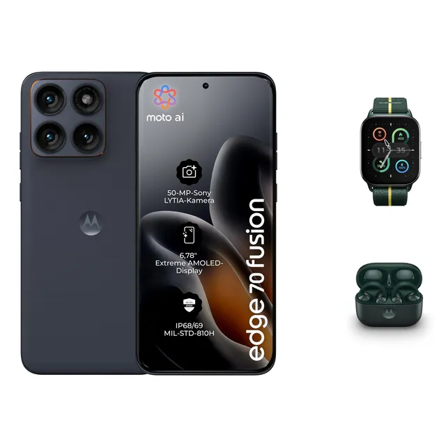 Motorola Edge 70 Fusion Smartphone 8+256GB Silhouette 50MP