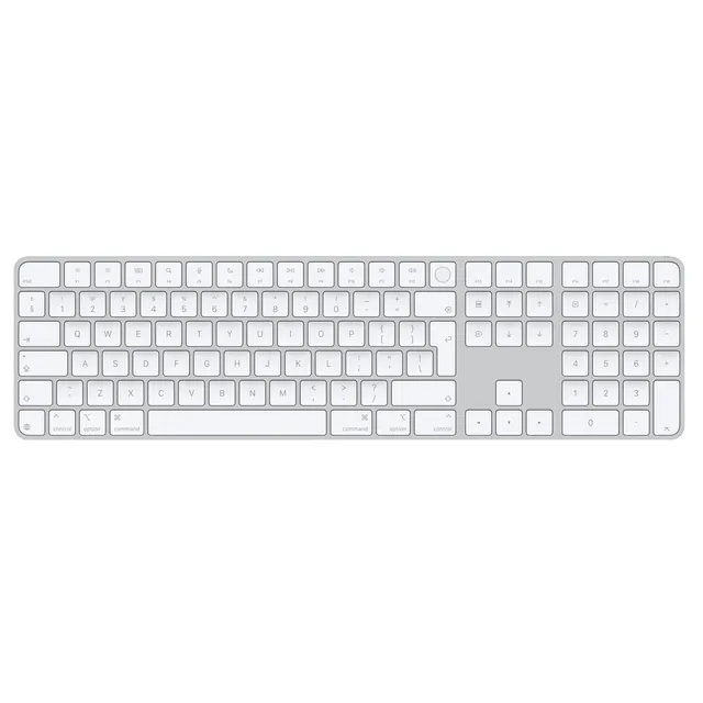 Apple Magic Keyboard Touch ID Ziffernblock Tastatur Weiß Englisch Intl