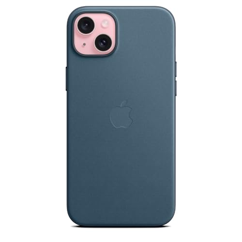 Apple iPhone 15 Plus Feingewebe Case MagSafe Pazifikblau