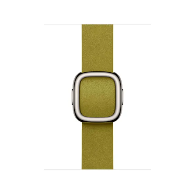 Apple Watch Armband Modern 42mm Leder Chartreuse Small
