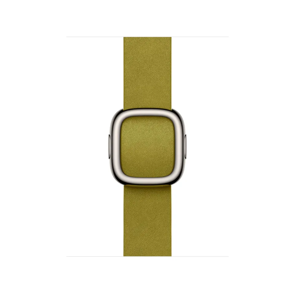 Apple Watch Armband Modern 42mm Leder Chartreuse Small