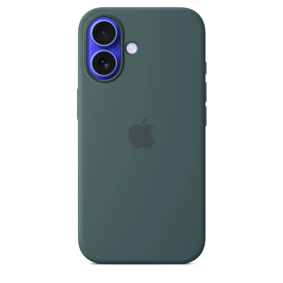 Apple iPhone 16 Silikon Case MagSafe Seegrün