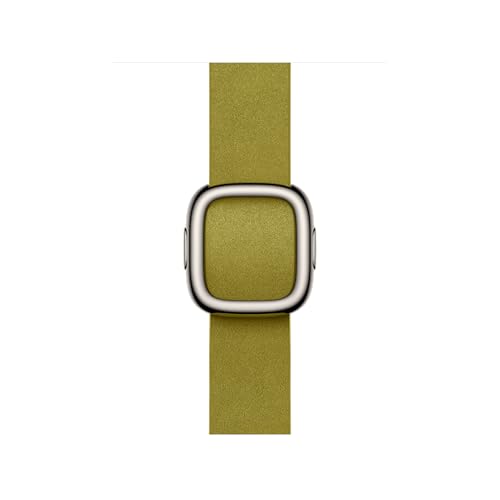 Apple Watch Armband Modern 42mm Leder Chartreuse Small
