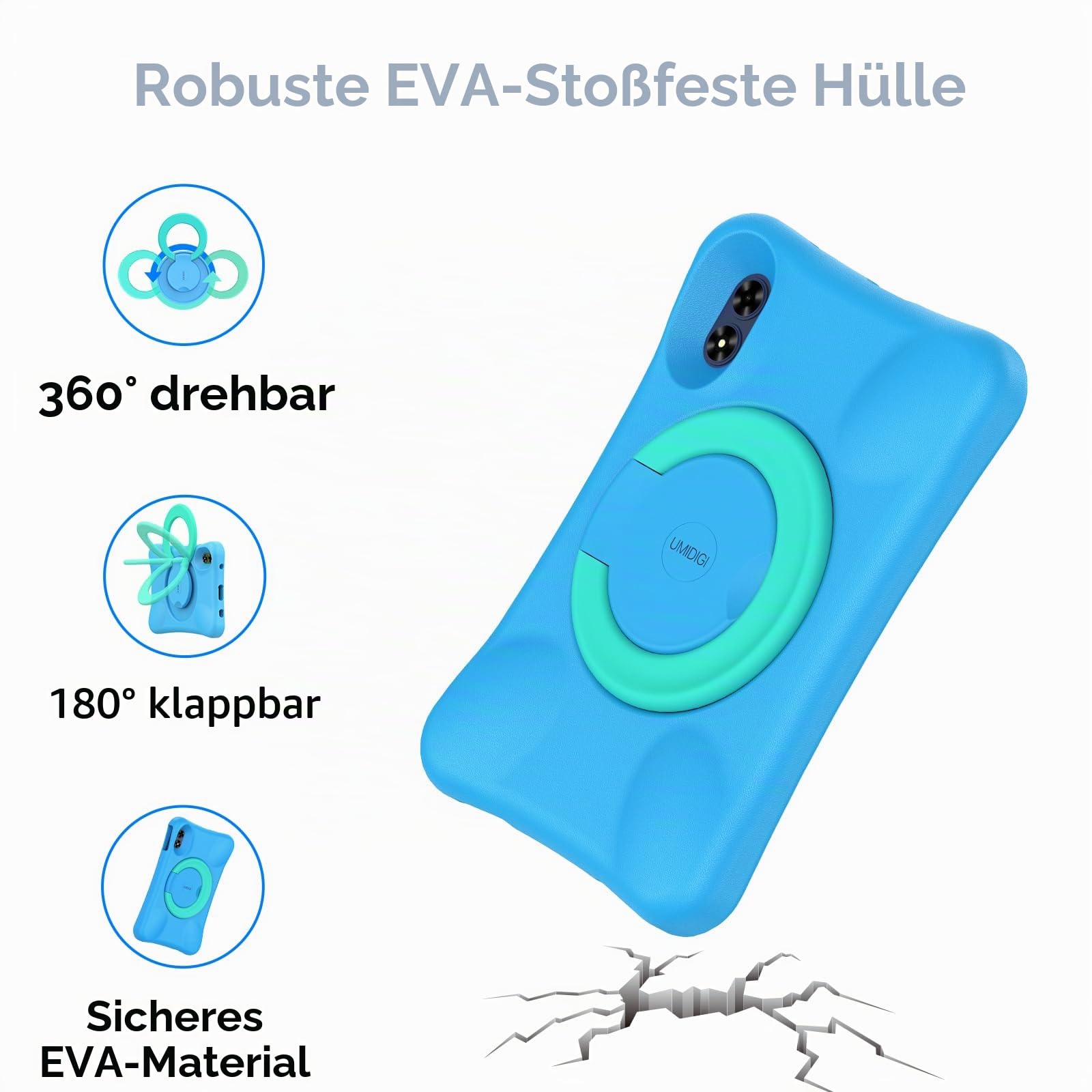 UMIDIGI G2 Kinder Tablet 10,1 Zoll 64GB mit Hülle