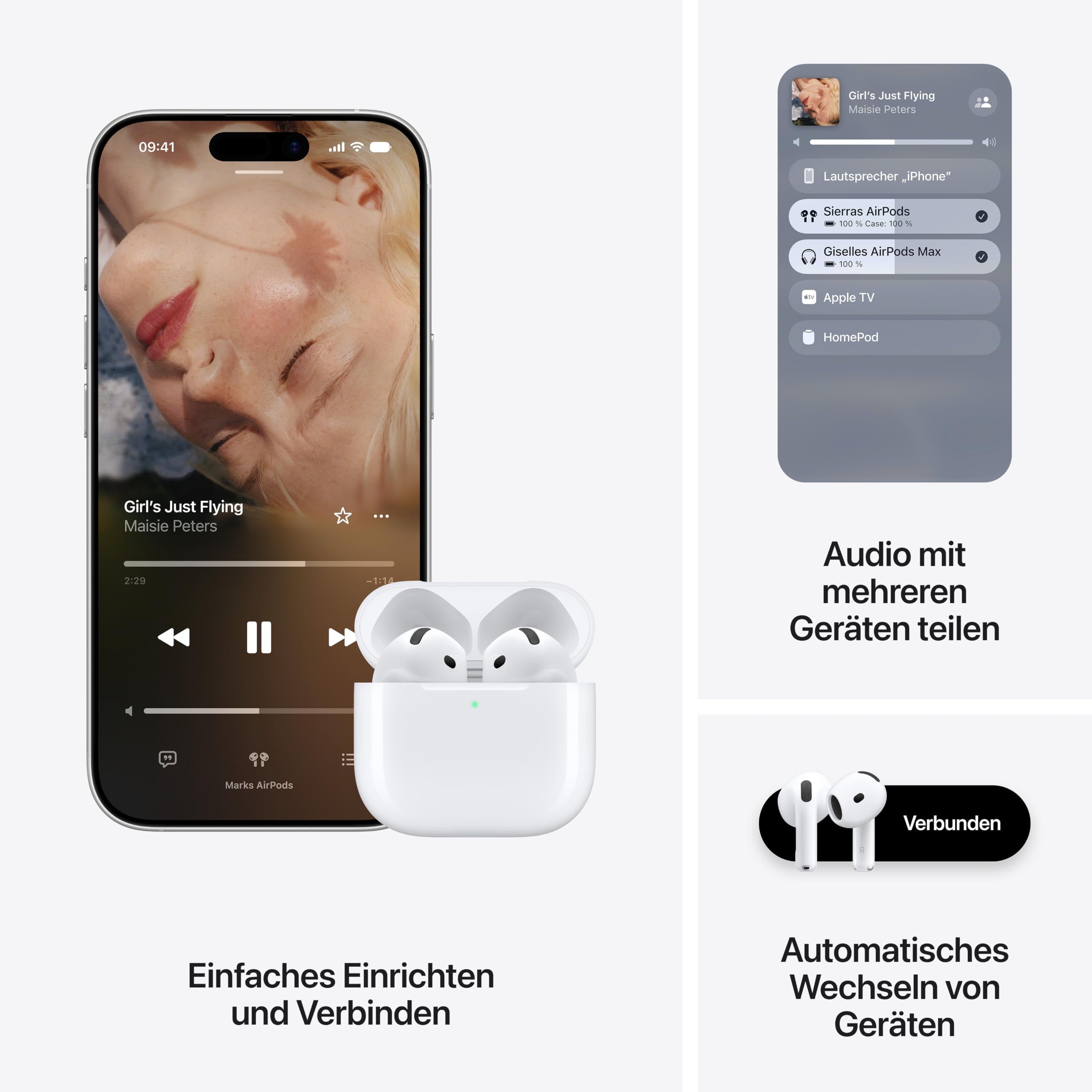 Apple AirPods 5 In Ear Kopfhörer ANC USB-C Ladecase