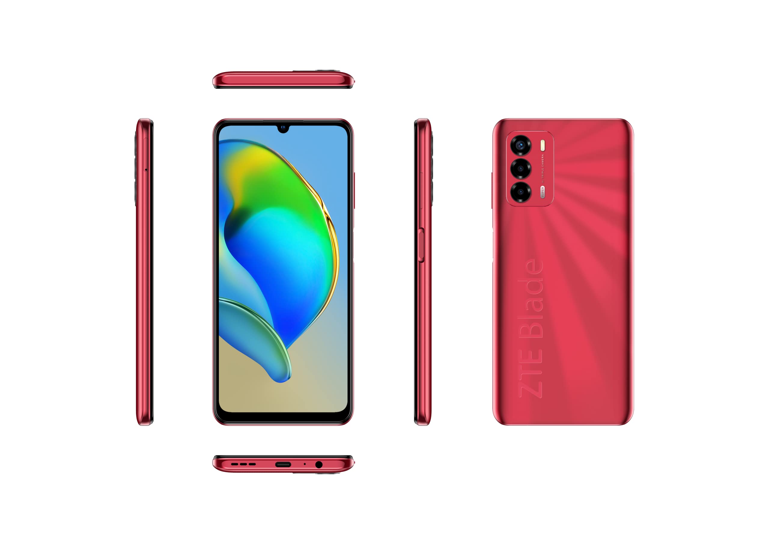 ZTE Blade V40 Vita Smartphone 128GB Rot 48MP