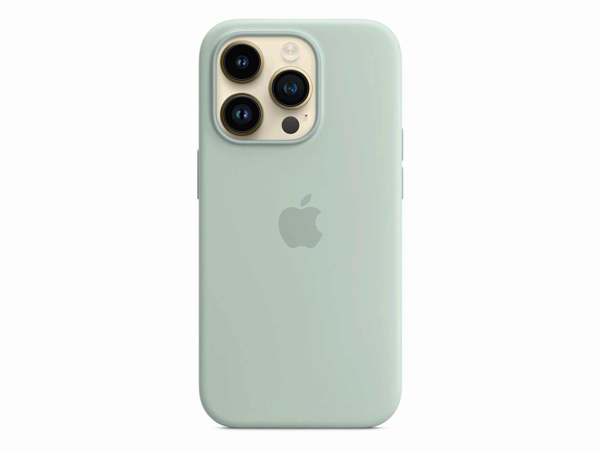 Apple iPhone 14 Pro Silikon Hülle Agavengrün MagSafe