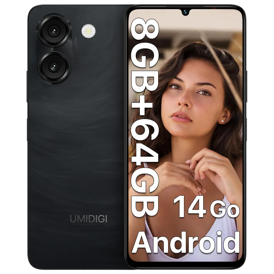 Umidigi G9A Smartphone 8GB 64GB 6,75 Zoll Android 14