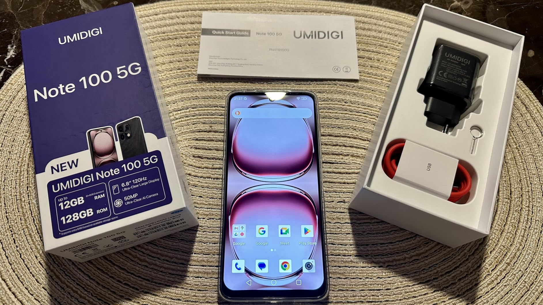 UMIDIGI Note 100 5G Smartphone 12GB 128GB 6,8 Zoll 120Hz