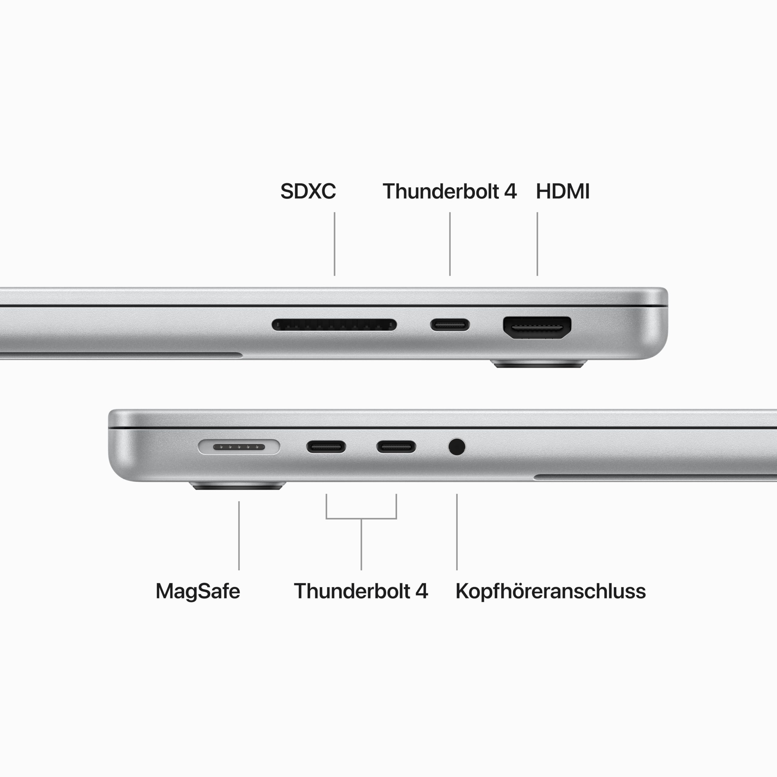 Apple MacBook Pro M3 Max Laptop 14,2" Silber 36GB/1TB