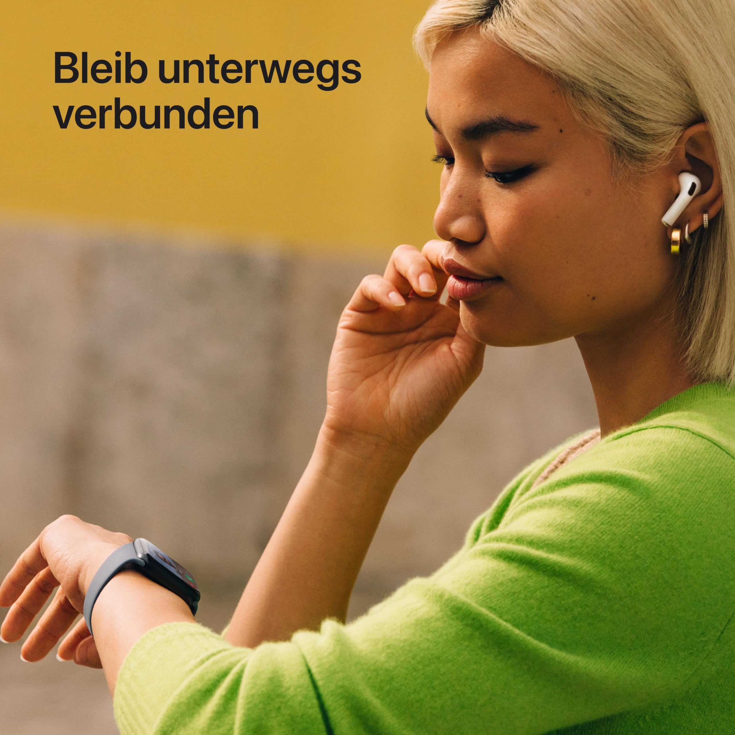 Apple Watch SE 3 GPS 44mm Smartwatch Mitternacht S/M