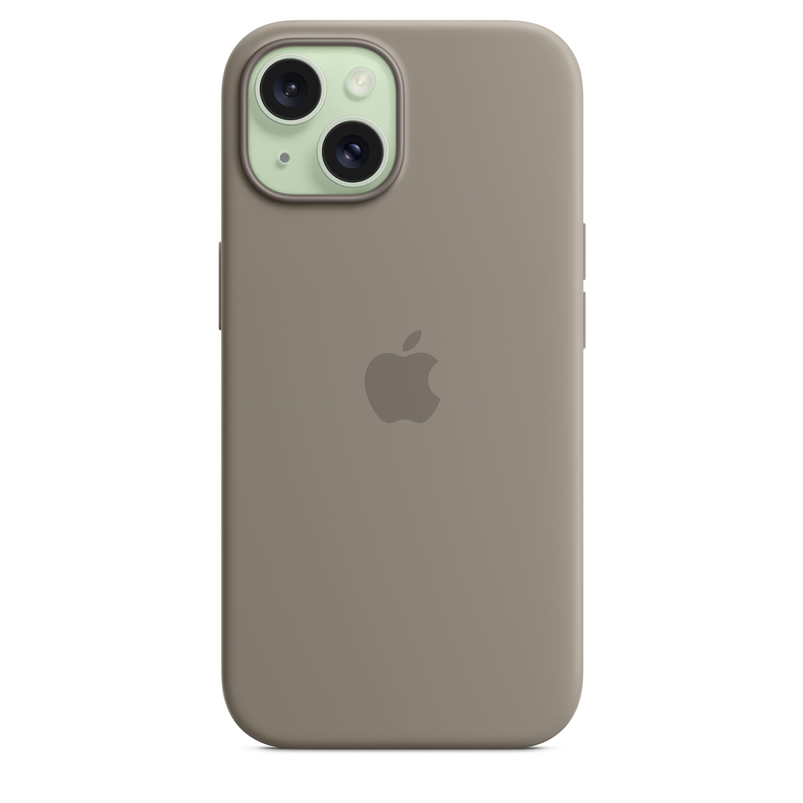 Apple iPhone 15 Silikon Case MagSafe Tonbraun