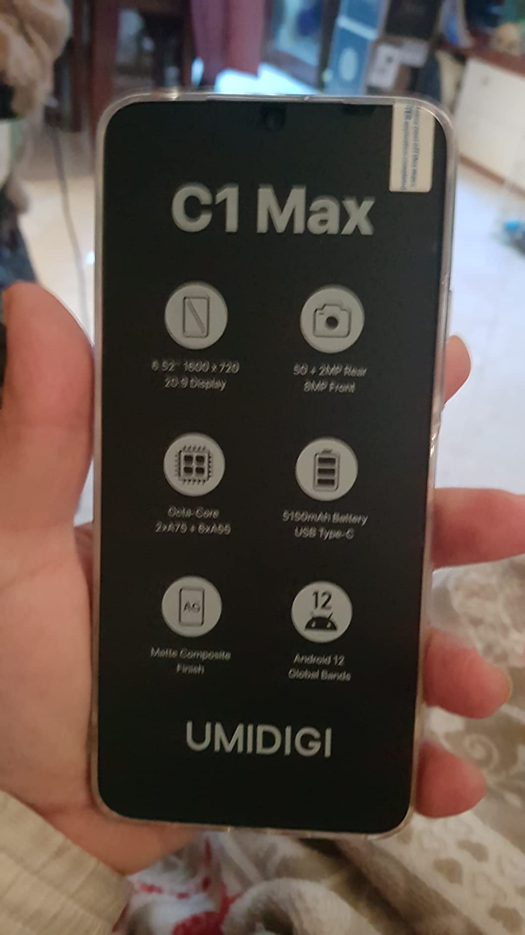 UMIDIGI C1 Max Smartphone 128GB Schwarz 50MP 5150mAh