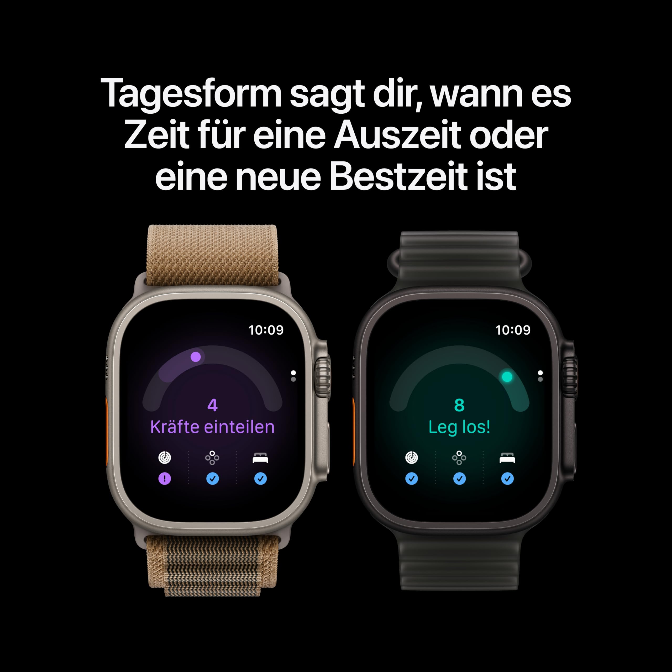 Apple Watch Ultra 4 49mm Schwarz Smartwatch Burgunder M