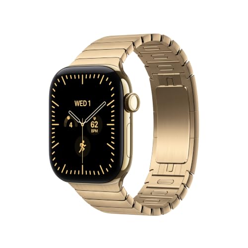 Apple Watch Gliederarmband 42 mm Armband Brillantgold Edelstahl