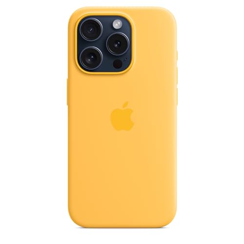 Apple iPhone 15 Pro Silikon Case MagSafe Warmgelb