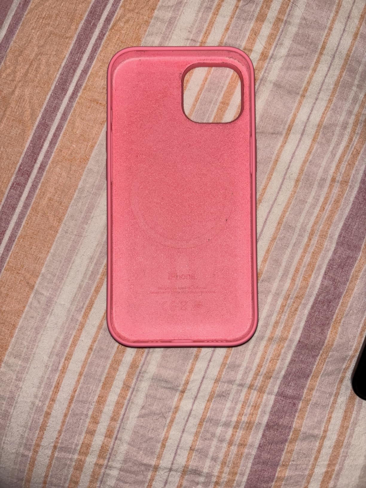 Apple iPhone 15 Silikon Case MagSafe Hülle Pink