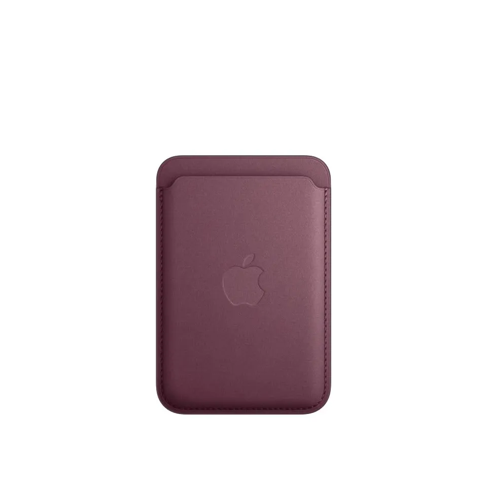 Apple iPhone Feingewebe Wallet mit MagSafe Kartenetui Mulberry