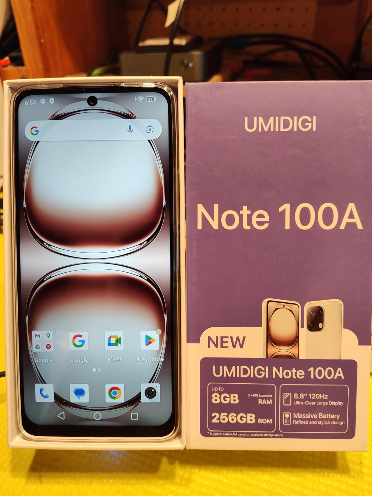 Umidigi Note 100A Smartphone 256GB Schwarz 120Hz