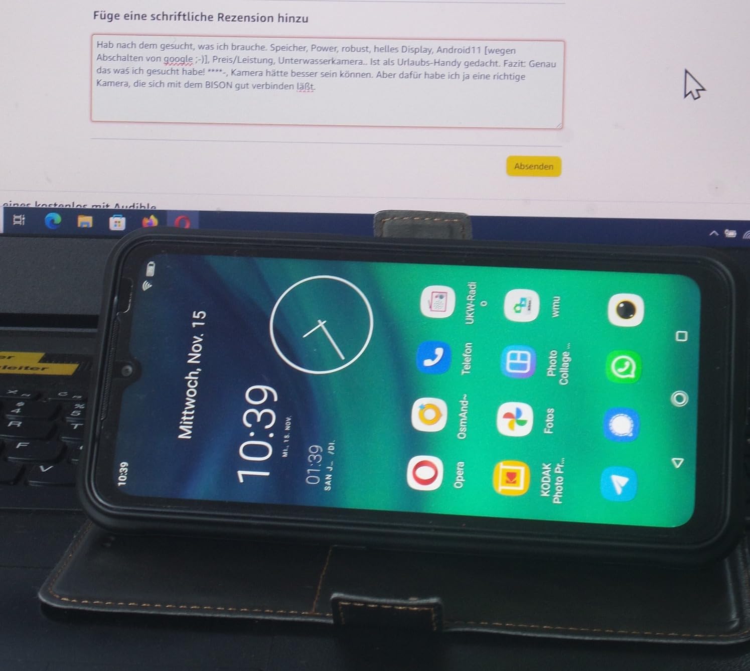 UMIDIGI BISON X10 Outdoor Smartphone 4GB 64GB Schwarz