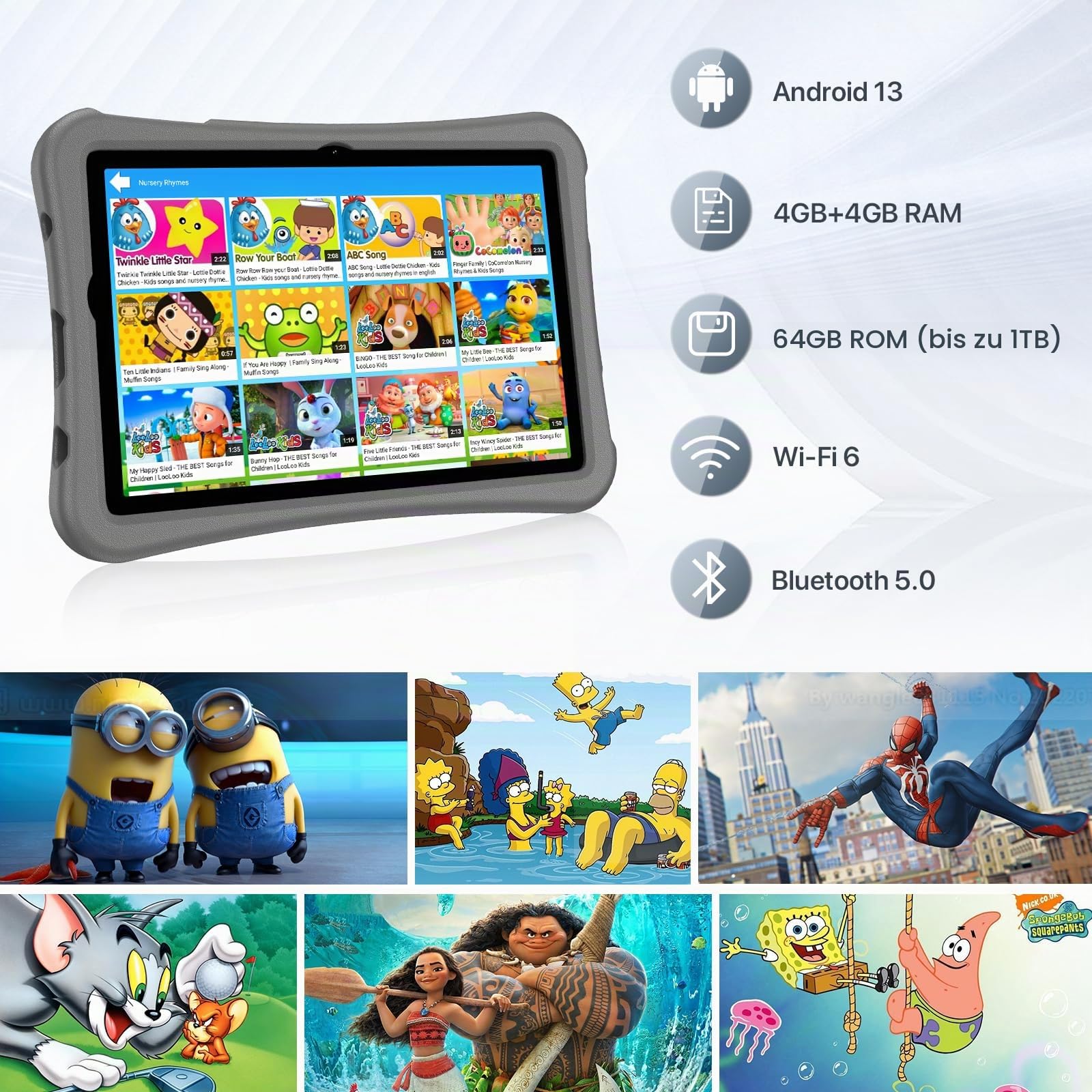 UMIDIGI G2 Kinder Tablet 10,1 Zoll 64GB WiFi6 EVA Hülle