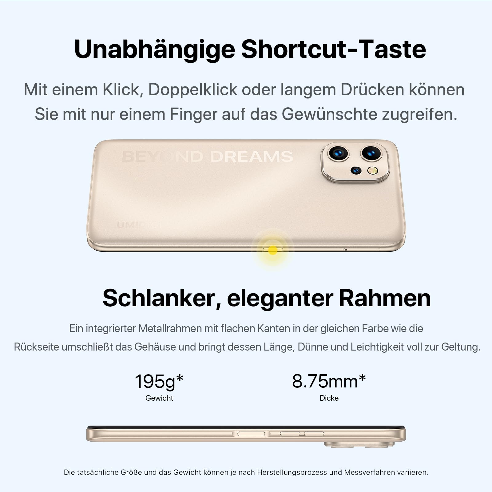 UMIDIGI F3 Handy ohne Vertrag 6,7" 48MP NFC 128GB