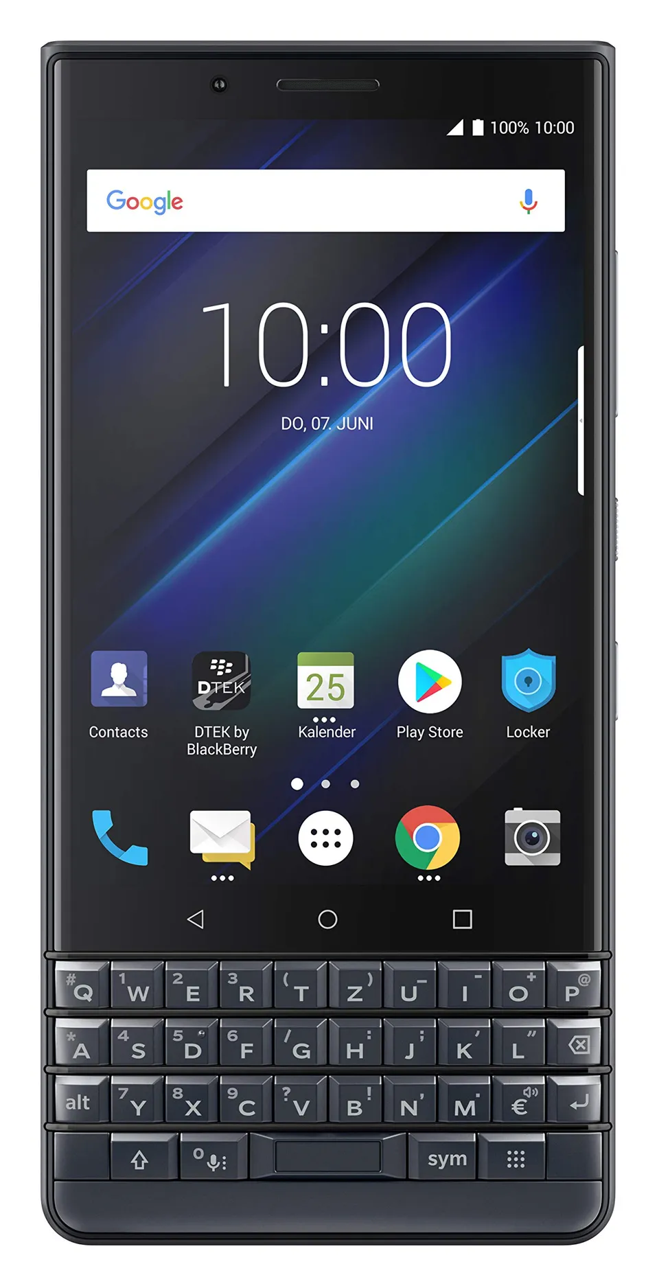 BlackBerry KEY2 LE Smartphone 64GB Dual-SIM Blau Tastatur