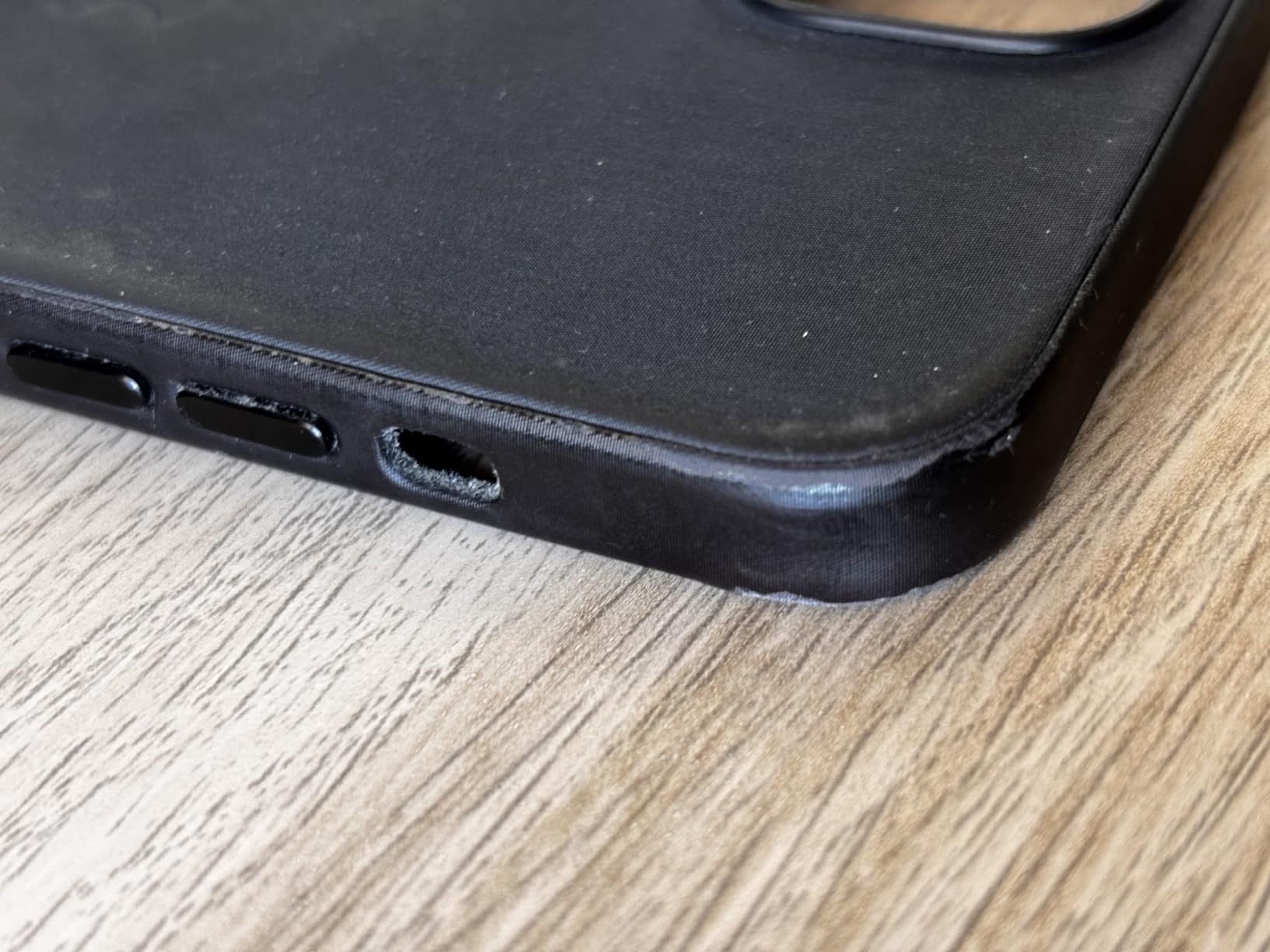 Apple iPhone 15 Plus Feingewebe Case MagSafe Schwarz
