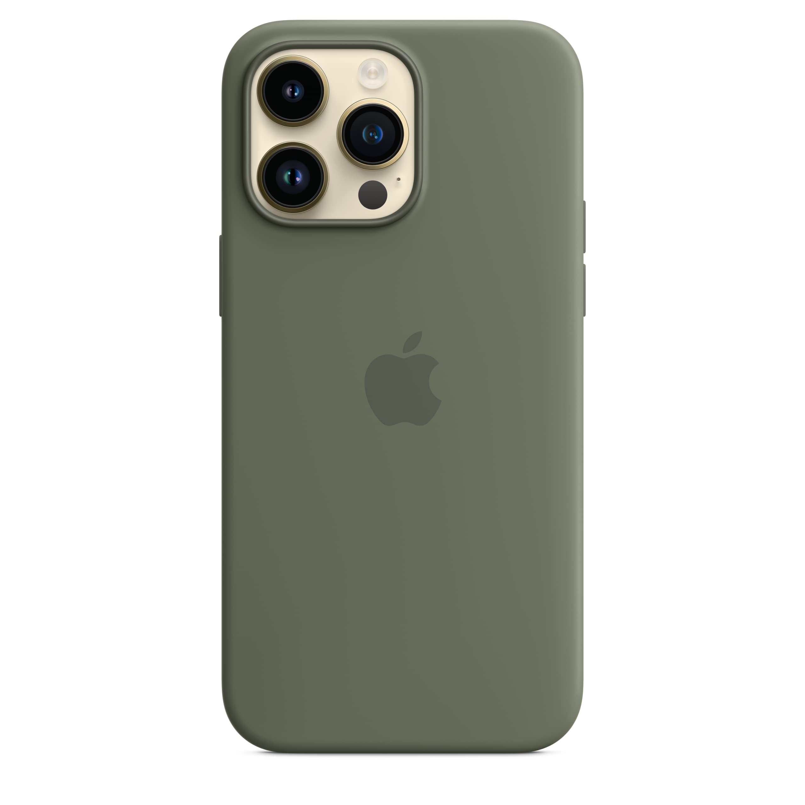 Apple iPhone 14 Pro Max Silikon Hülle mit MagSafe Oliv