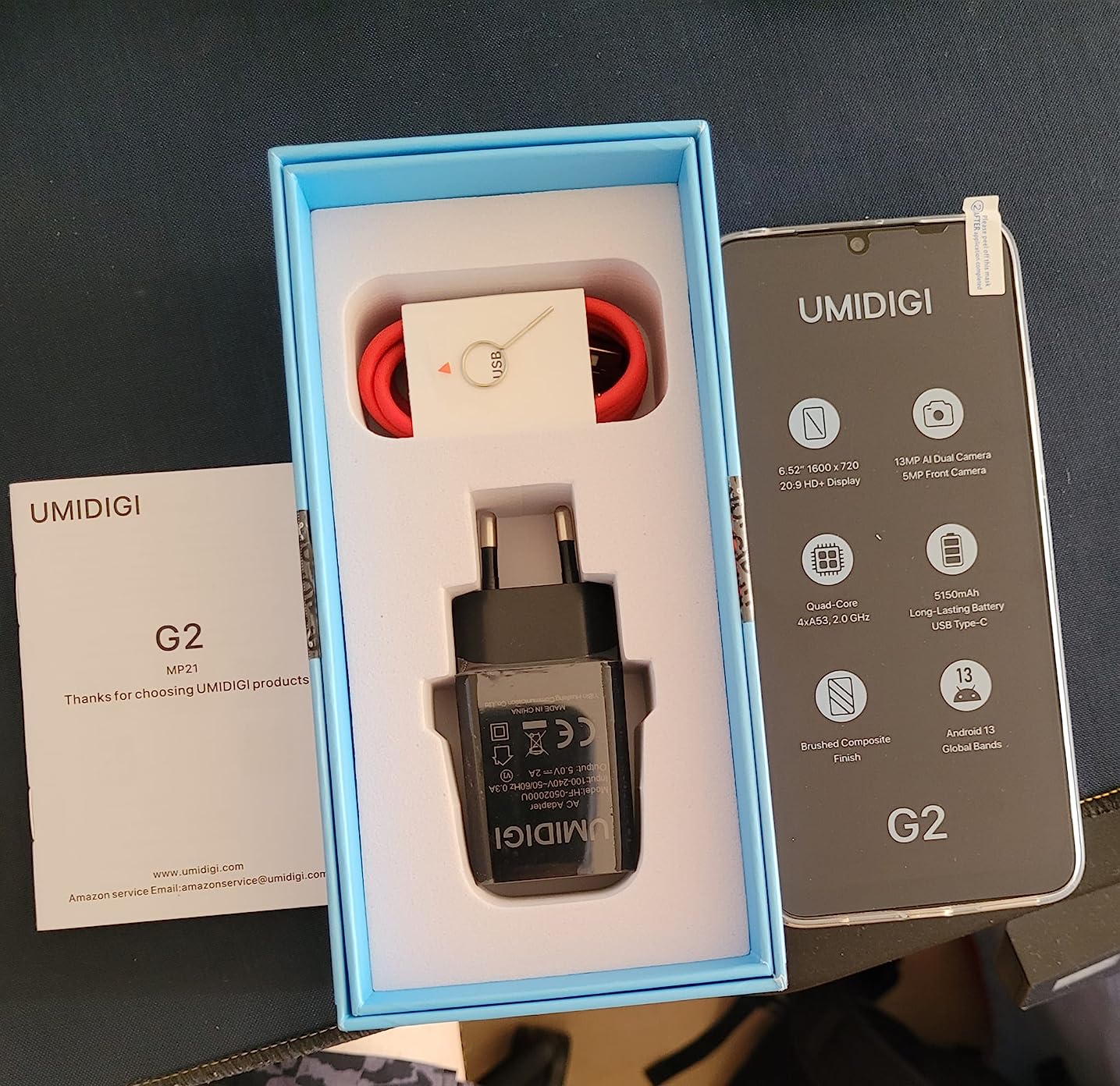 UMIDIGI G2 Smartphone 32GB ohne Vertrag 6,52 Zoll HD