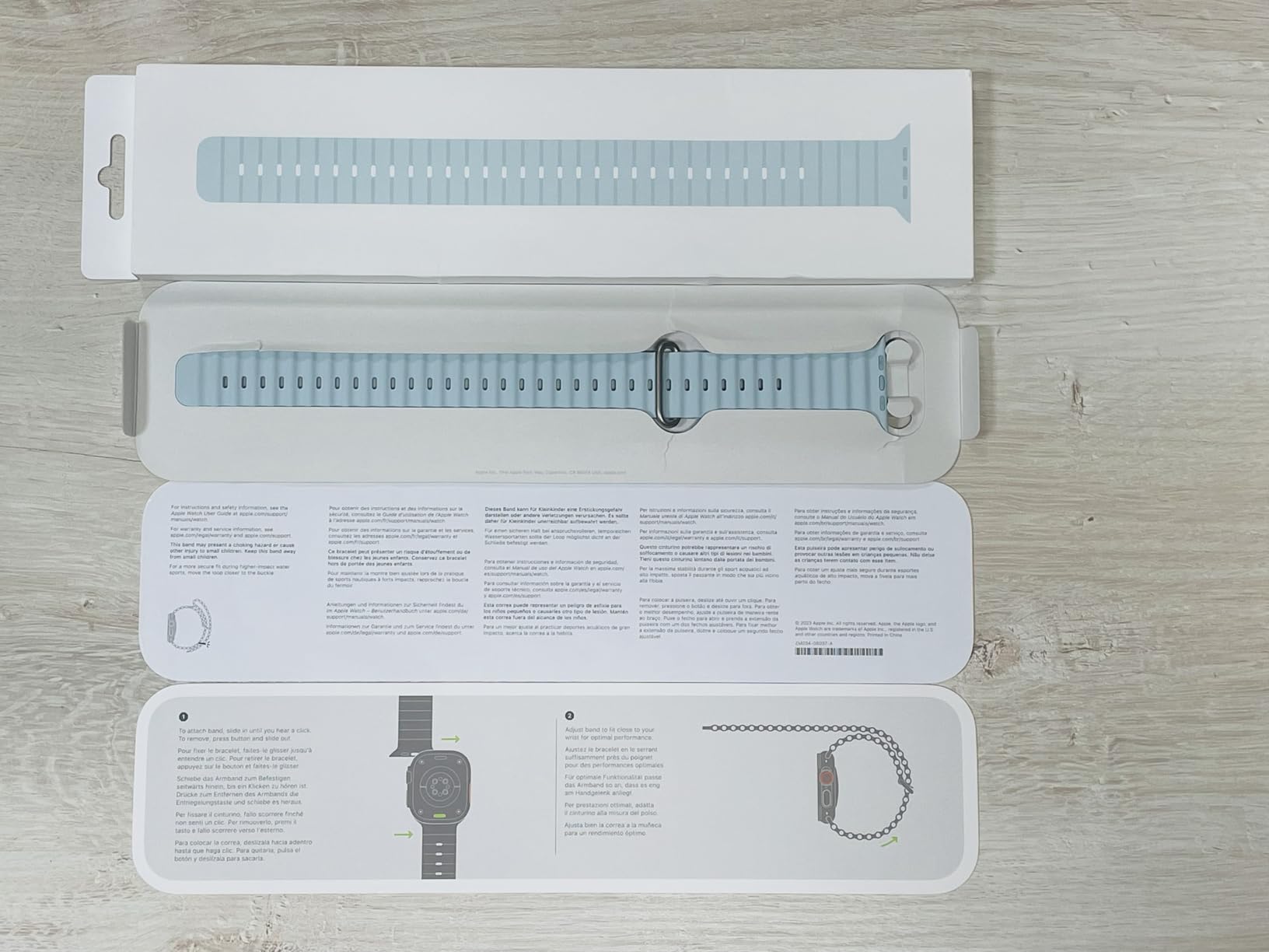 Apple Watch Ocean Band Verlängerung 49mm Maritimblau XL