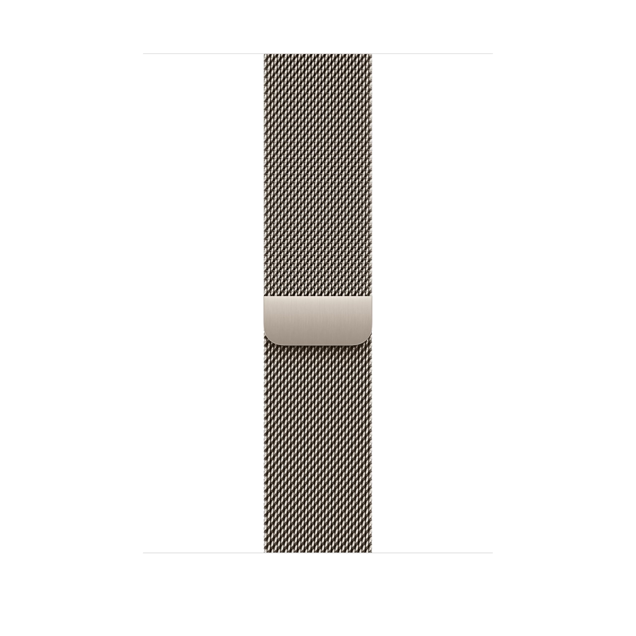 Apple Watch Milanaise Armband 49mm Natur Large Edelstahl