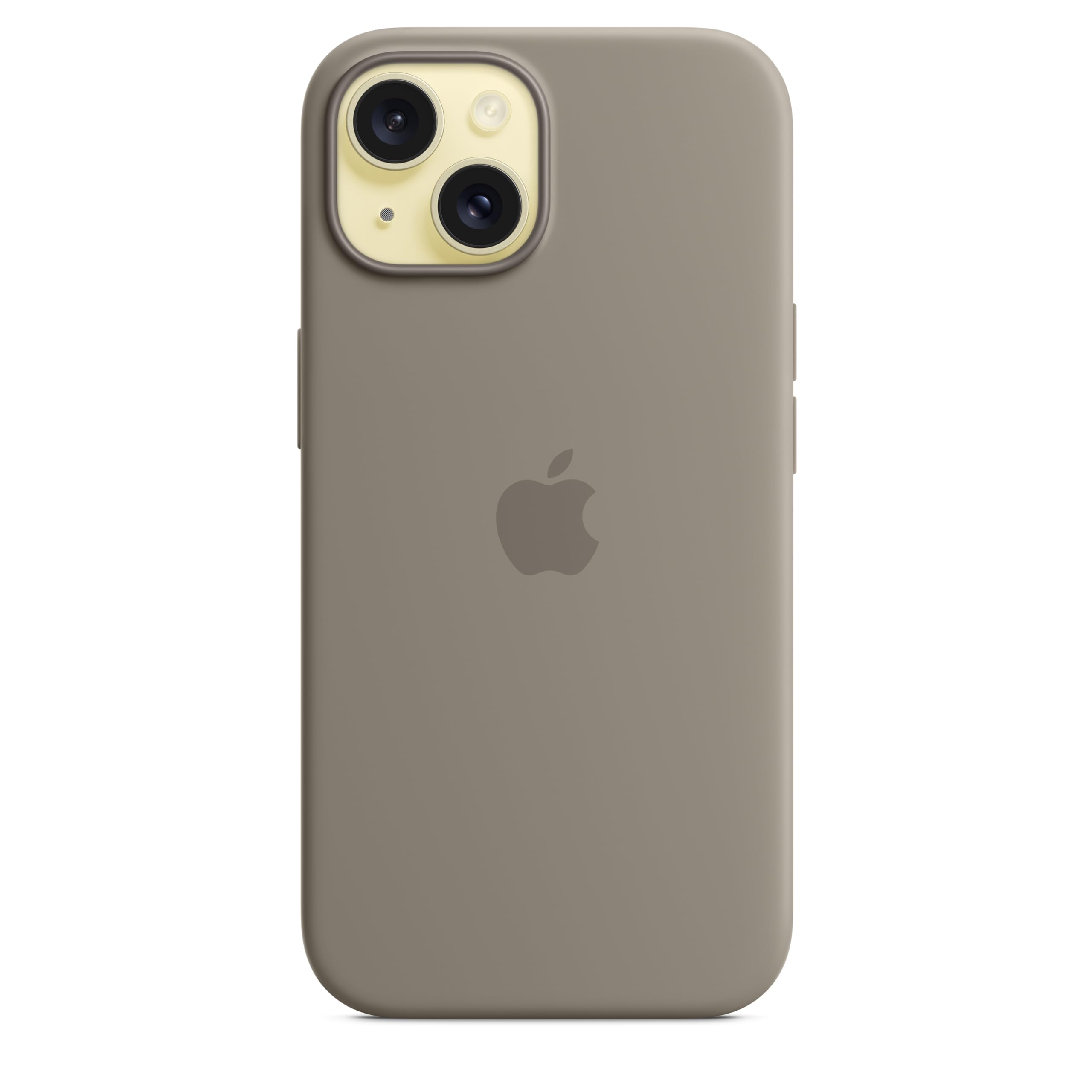 Apple iPhone 15 Silikon Case MagSafe Tonbraun