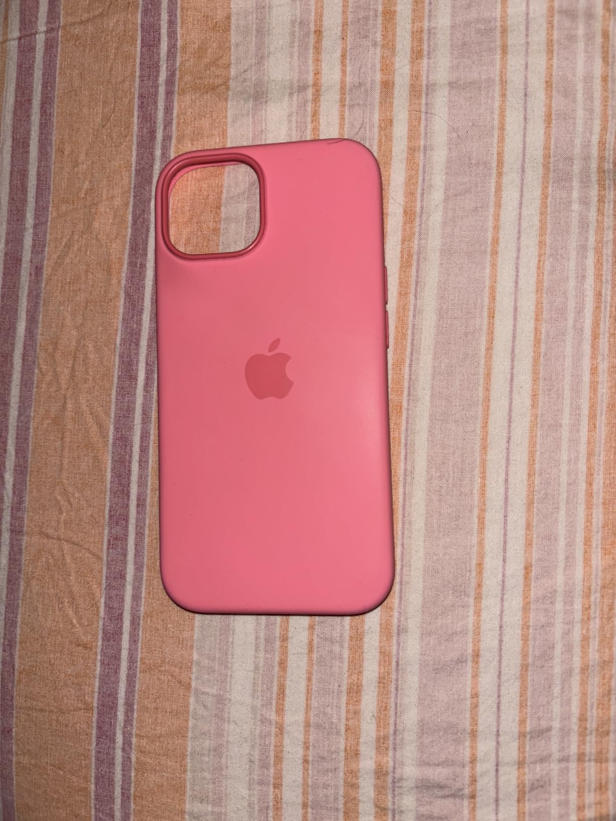 Apple iPhone 15 Silikon Case MagSafe Hülle Pink