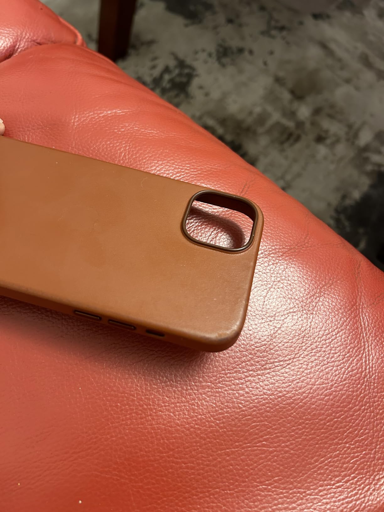 Apple iPhone 14 Plus Leder Case Handyhülle Waldgrün MagSafe